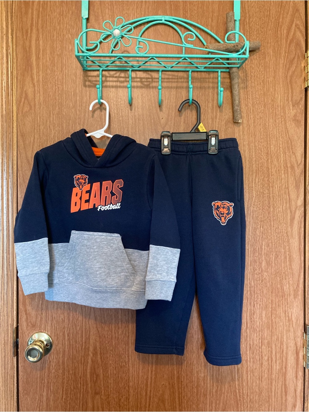 NFL Chicago Bears Navy & Gray Kids Sweatshirt and Joggers Set